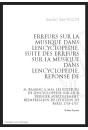 ERREURS SUR MUSIQUE DANS L'ENCYCLOPEDIE. SUITE DES ERREURS SUR LA MUSIQUE DANS L'ENCYCLOPEDIE