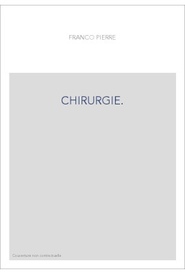 CHIRURGIE. (1895).