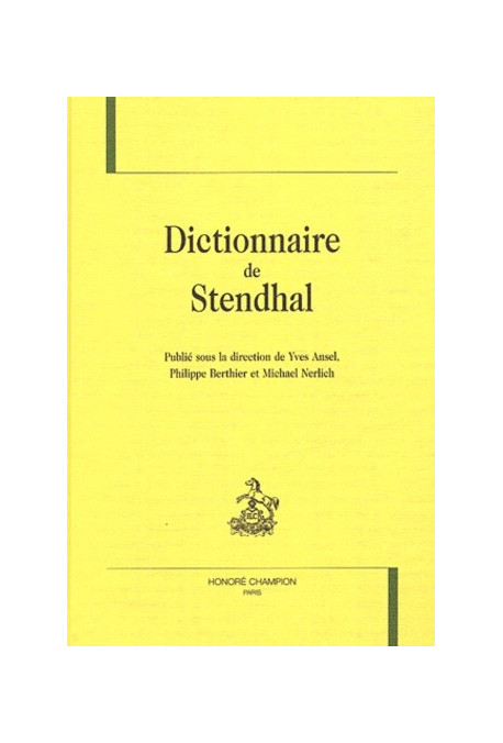 DICTIONNAIRE DE STENDHAL