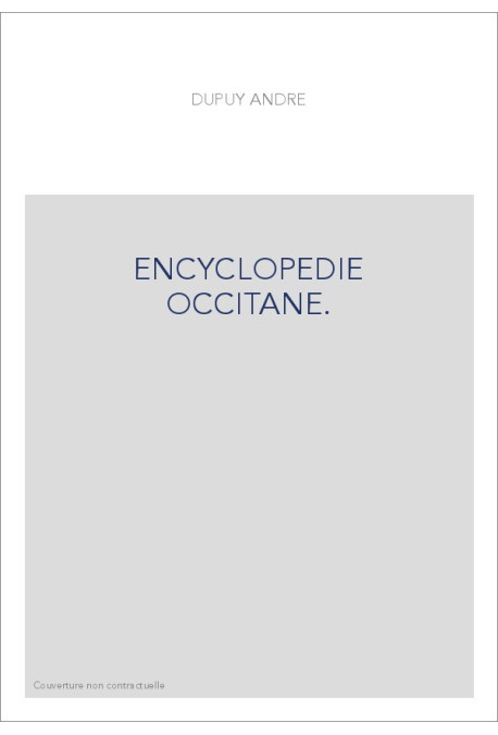 ENCYCLOPEDIE OCCITANE.