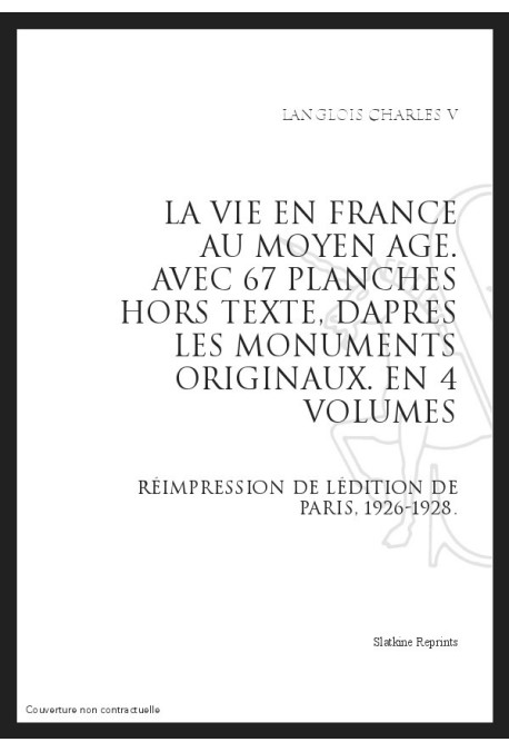 LA VIE EN FRANCE AU MOYEN ÂGE