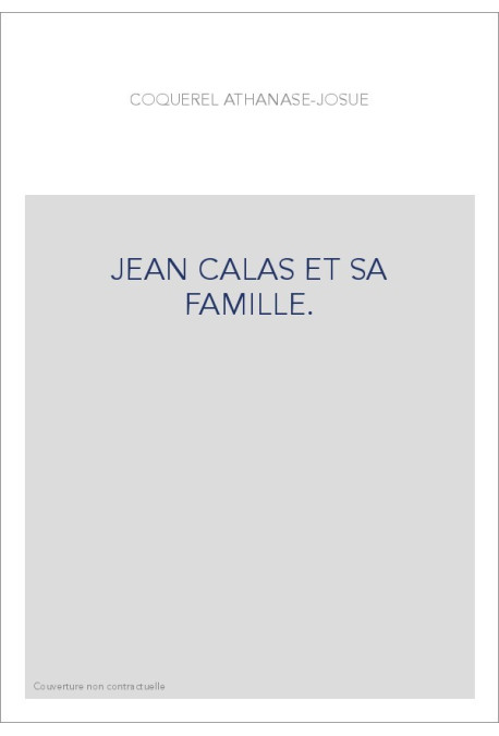 JEAN CALAS ET SA FAMILLE.