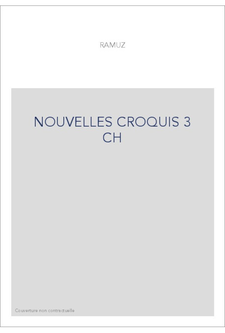 NOUVELLES CROQUIS 3 CH