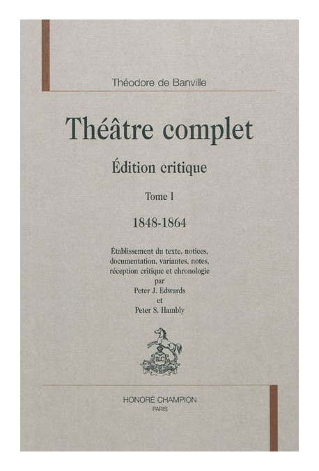 THEATRE COMPLET. TOME I. 1848-1864