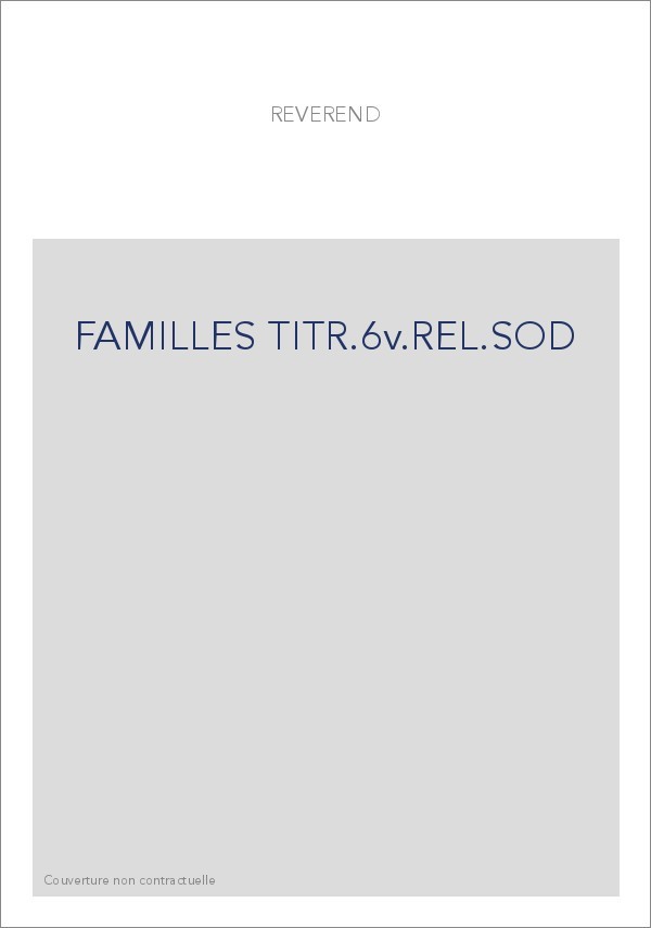 FAMILLES TITR.6v.REL.SOD