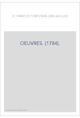 OEUVRES. (1784).