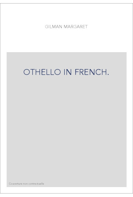 OTHELLO IN FRENCH.
