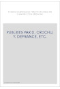 PUBLIEES PAR D. CROCHU, Y. DEFRANCE, ETC.