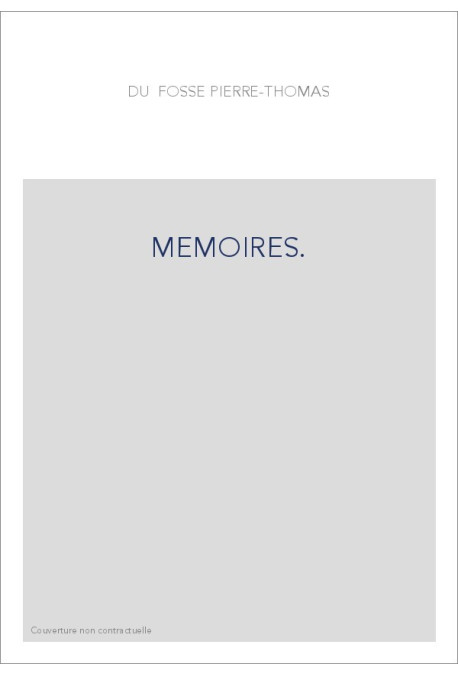 MEMOIRES.(1876-1879).