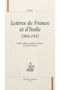 LETTRES DE FRANCE ET D'ITALIE  1804-1841