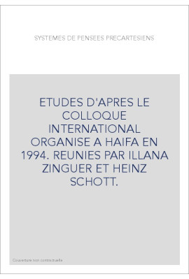 SYSTEMES DE PENSEES PRECARTESIENS.