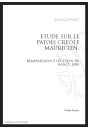 ETUDE SUR LE PATOIS CREOLE MAURICIEN