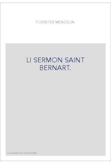 LI SERMON SAINT BERNART.