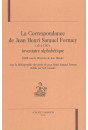 LA CORRESPONDANCE DE JEAN HENRI SAMUEL FORMEY          (1711-1797) : INVENTAIRE ALPHABETIQUE