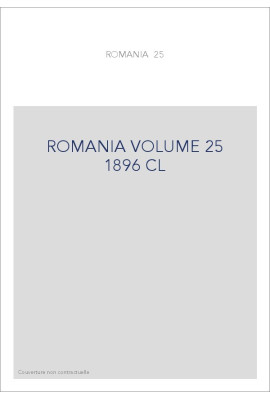 ROMANIA VOLUME 25 ( 1896 ) CL
