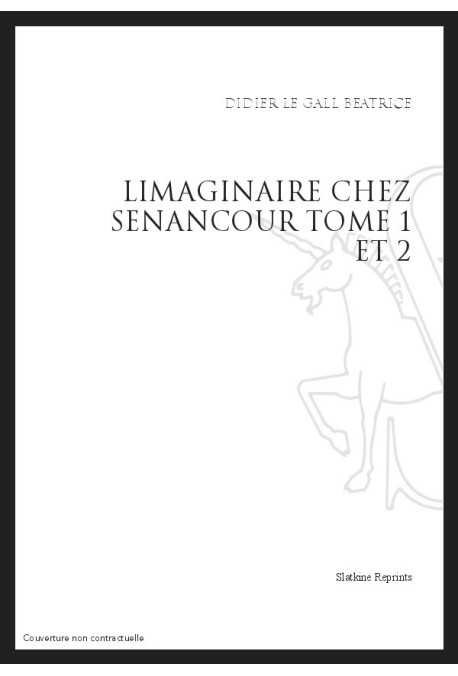 L'IMAGINAIRE CHEZ SENANCOUR