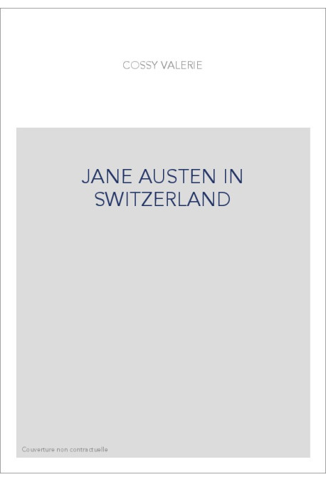 JANE AUSTEN IN SWITZERLAND