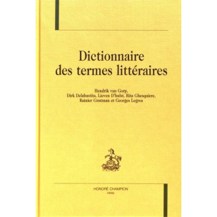 DICTIONNAIRE DES TERMES LITTÉRAIRES