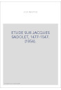 ETUDE SUR JACQUES SADOLET, 1477-1547. (1856).