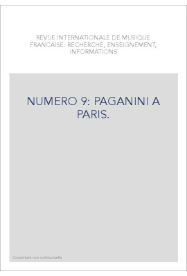 NUMERO 9: PAGANINI A PARIS.