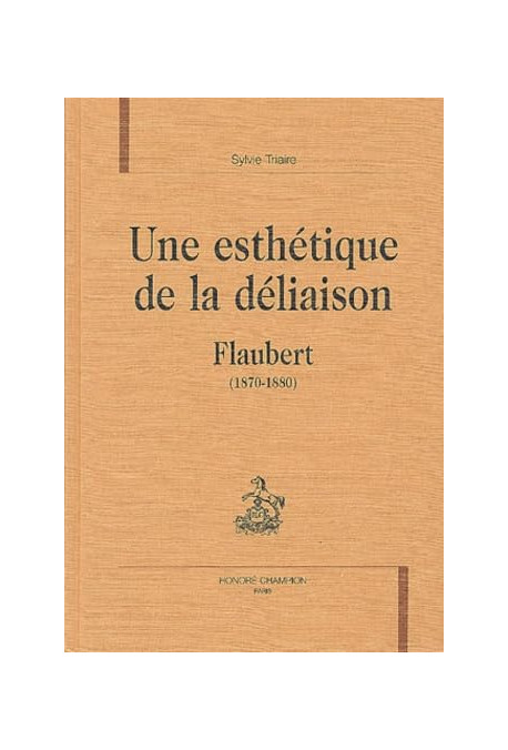 UNE ESTHETIQUE DE LA DELIAISON