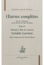OEUVRES COMPLETES. OEUVRES ROMANESQUES. TOME 4. GERMINIE LACERTEUX
