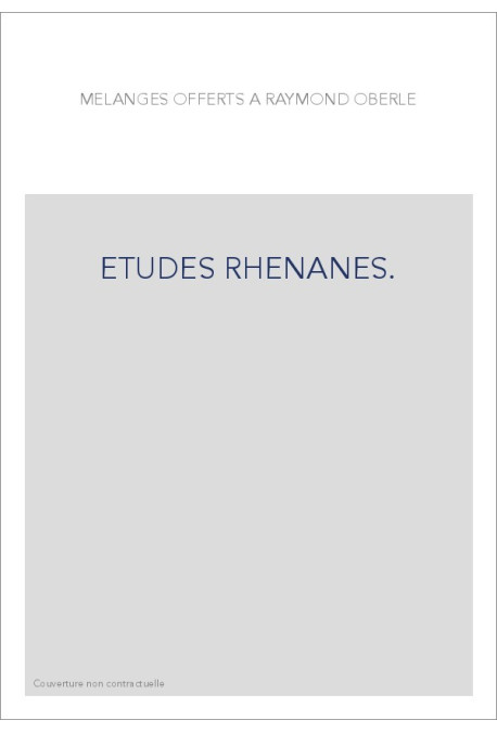 ETUDES RHENANES.