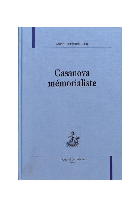 CASANOVA MEMORIALISTE.