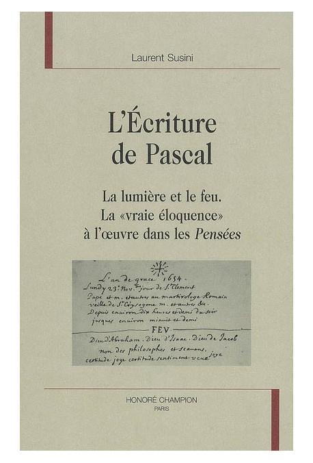 L'ECRITURE DE PASCAL