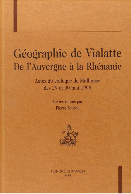 GEOGRAPHIE DE VIALATTE - DE L'AUVERGNE A LA RHENANIE