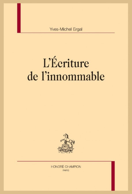 L'ÉCRITURE DE L'INNOMMABLE