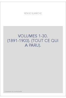 VOLUMES 1-30. (1891-1903). (TOUT CE QUI A PARU).