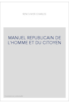 MANUEL REPUBLICAIN DE L'HOMME ET DU CITOYEN