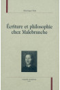 ECRITURE ET PHILOSOPHIE CHEZ MALEBRANCHE