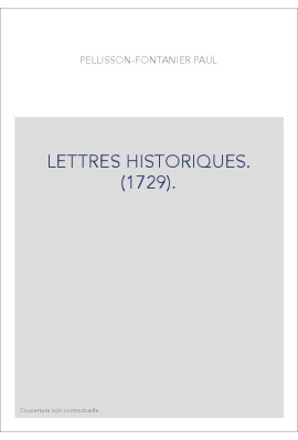 LETTRES HISTORIQUES. (1729).