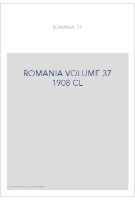 ROMANIA VOLUME 37 ( 1908 ) CL