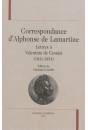 CORRESPONDANCE D'ALPHONSE DE LAMARTINE  LETTRES À VALENTINE DE CESSIAT  (1841-1854)