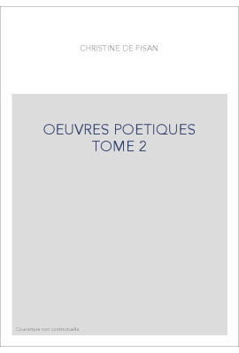 OEUVRES POETIQUES TOME 2
