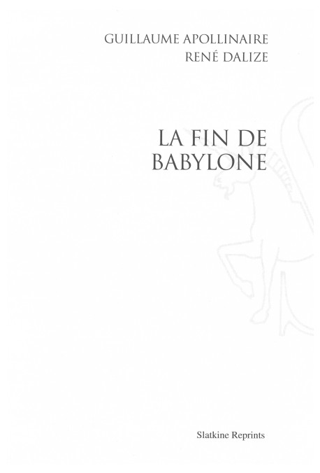 LA FIN DE BABYLONE