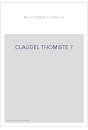 CLAUDEL THOMISTE ?