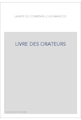 LIVRE DES ORATEURS