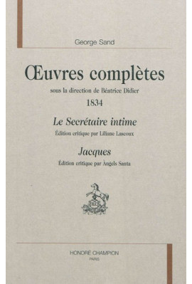 OEUVRES COMPLETES 1834   LE SECRETAIRE INTIME  JACQUES