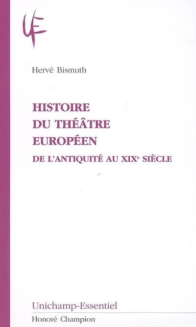 HISTOIRE DU THÉÂTRE EUROPÉEN