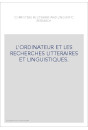 COMPUTERS IN LITERARY AND LINGUISTIC RESEARCH. VOLUME 1