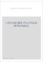L'ECONOMIE POLITIQUE PATRONALE.