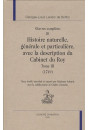 OEUVRES COMPLETES VOL III. HISTOIRE NATURELLE,GENERALE ET PARTICULIERE AVEC LA DESCRIPTION DU CABINET DU ROY