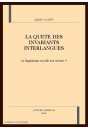 LA QUETE DES INVARIANTS INTERLANGUES