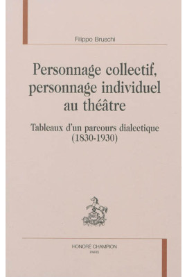 PERSONNAGE COLLECTIF, PERSONNAGE INDIVIDUEL AU THÉÂTRE