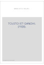 TOLSTOI ET GANDHI. (1928).