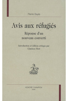 AVIS AUX REFUGIES. REPONSES D'UN NOUVEAU CONVERTI